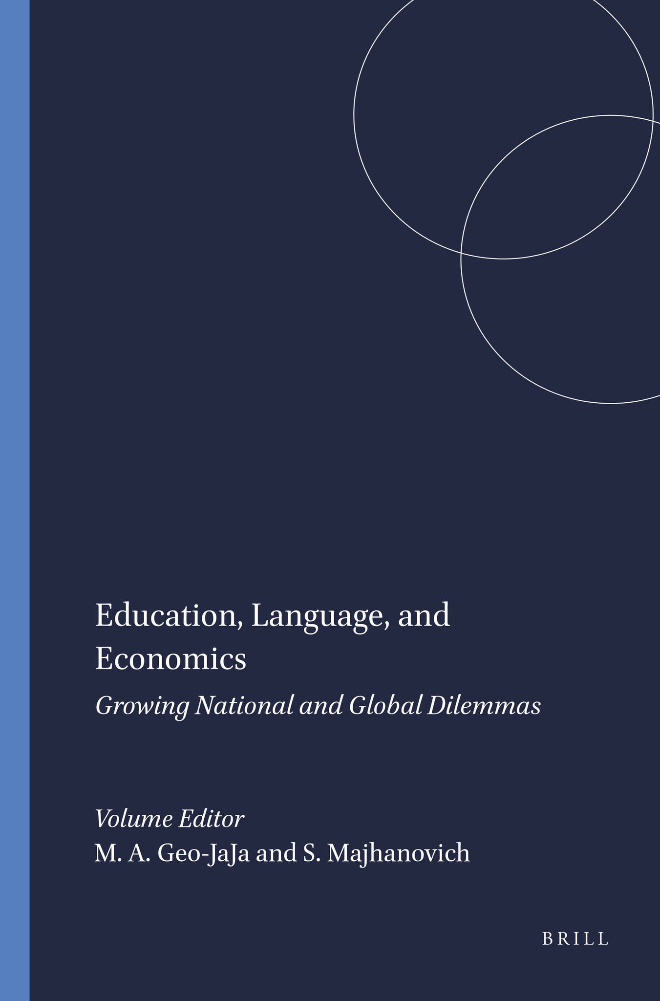 Cover image for Education, Language, and Economics ISBN 9789460911934